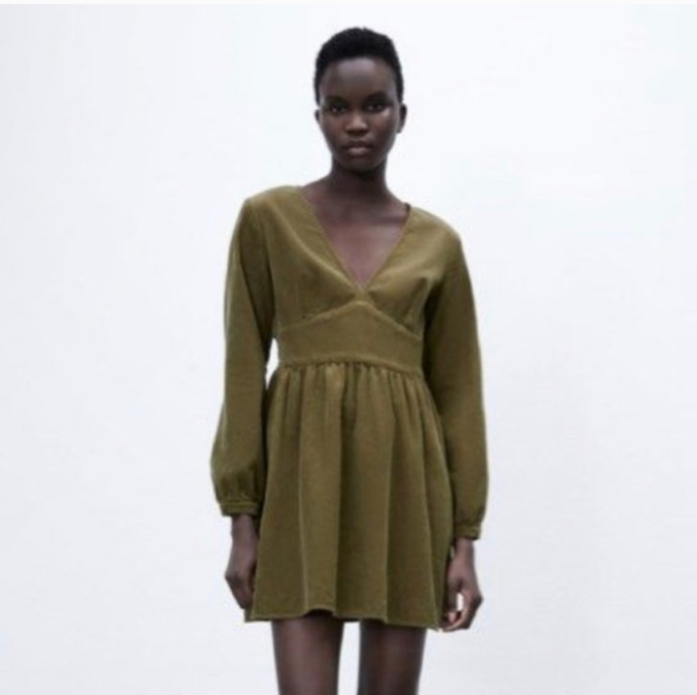 🌟NWT Zara Corduroy Dress